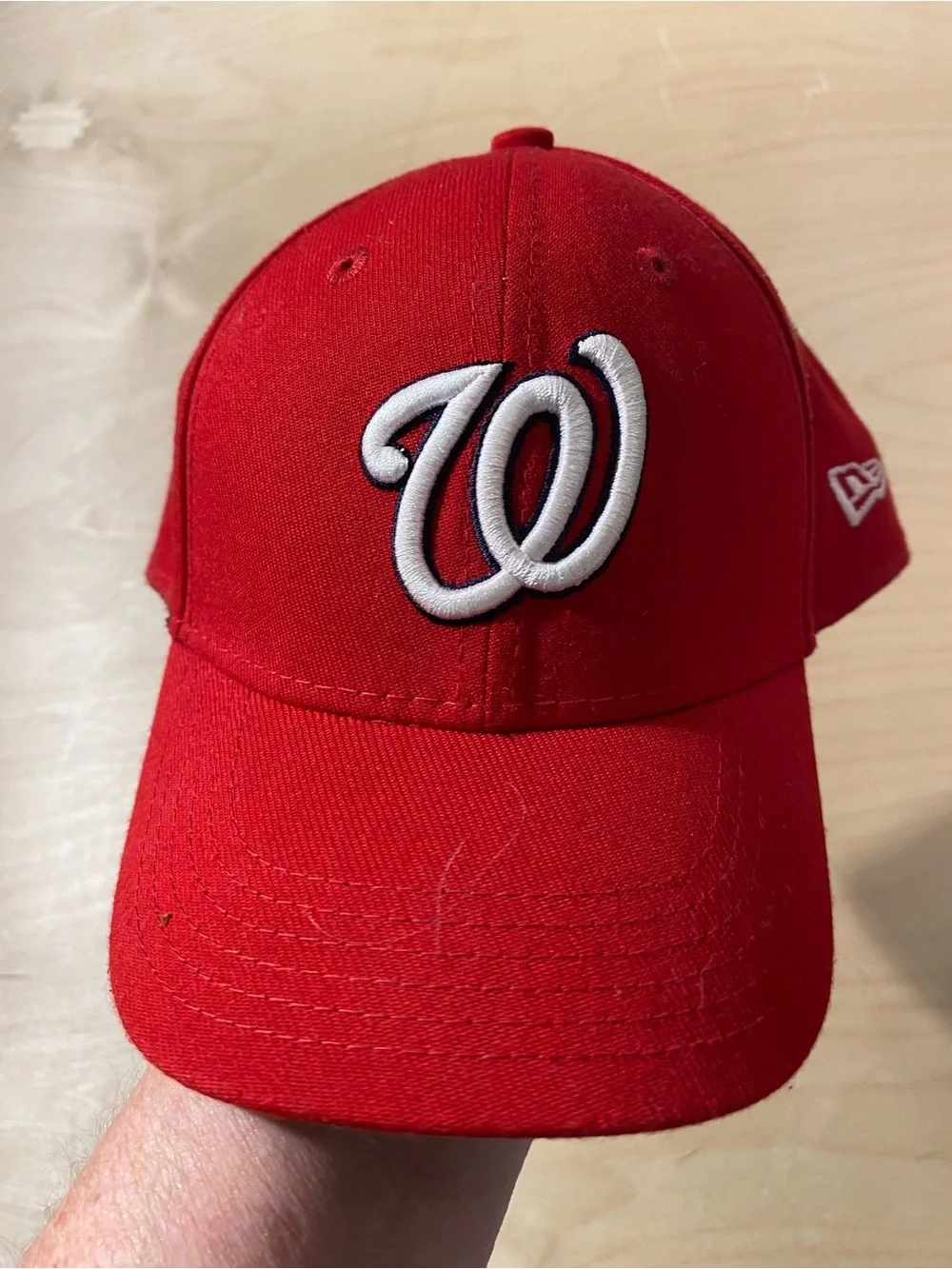 New Era Child Youth Red Washington Nationals Baseball Fitted Cap (RS)